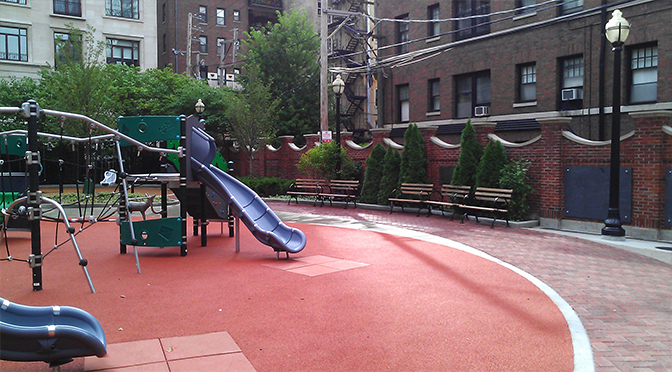 JRA Goudy Square Park Chalkboard Wall